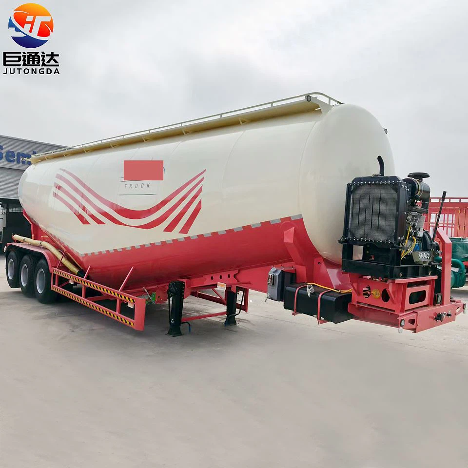 30-50 кубічного метра масового цементного транспорту Танкера Порошок Матеріал Зберігання транспорту Напівпрес